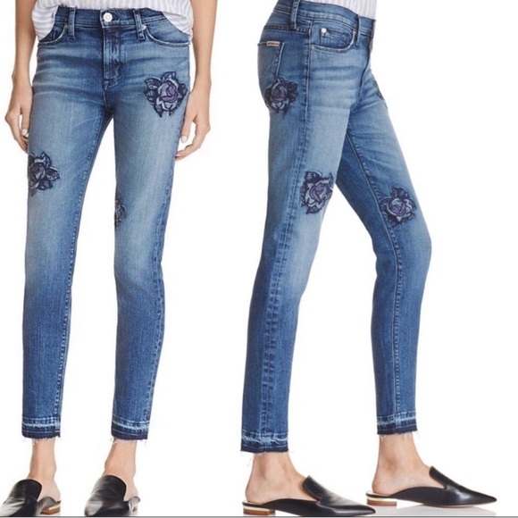 hudson embroidered jeans